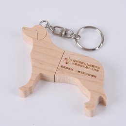 狗造型隨身碟-木質隨身碟-雷射雕刻