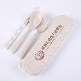 小麥桔梗餐具3件組-筷.叉.匙-附小麥收納盒