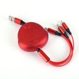 蛇年造型三合一充電線-伸縮收納傳輸線
