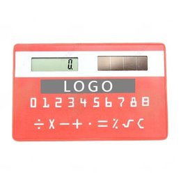 名片式太陽能計算機