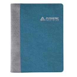 25K皮革紋拼接工商日誌-訂製內頁及客製化加印LOGO