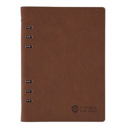 25K活頁工商日誌-皮革紋縫線活頁筆記本-可訂製內頁及客製化加印LOGO