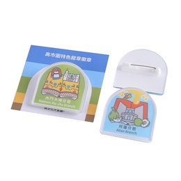 背卡壓克力胸章-造型別針徽章