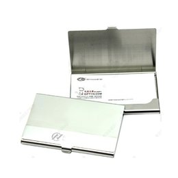 金屬條紋名片盒