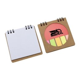 二合一方形圓孔便利貼本