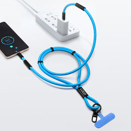 二合一60W快充掛繩充電線-可調式頸掛充電線