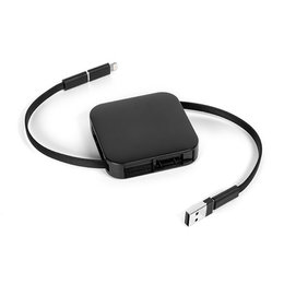 65W快充手機支架伸縮傳輸充電線-收納充電線
