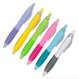 廣告筆-矽膠防滑環保禮品-單色原子筆-六款筆桿可選