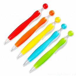 廣告筆-造型塑膠筆管禮品-單色原子筆-五款筆桿可選-採購訂製贈品筆