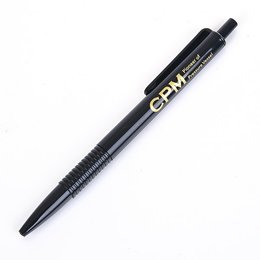 廣告筆-造型防滑筆管禮品-黑色原子筆-二款筆桿可選-採購訂製贈品筆