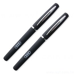 廣告筆-霧面半金屬防滑筆管禮品-單色中性筆-採購批發製作贈品筆