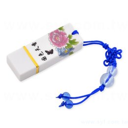 隨身碟-中國風印刷青花瓷USB-陶瓷隨身碟-四種訂購推薦顏色可選-採購訂製股東會贈品