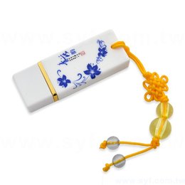 隨身碟-中國風印刷青花瓷USB-陶瓷隨身碟-三種推薦圖騰花色可選-採購股東會紀念品