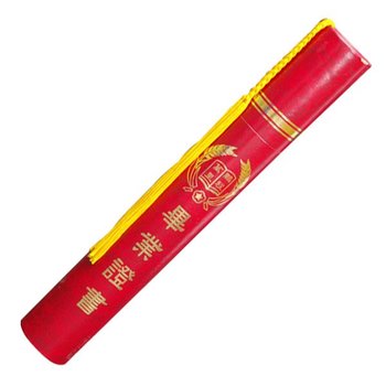 極簡素雅畢業證書筒-紅底黑色大理石紋證書筒-客製化畢業禮物首選