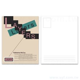 一級卡-雙面亮膜250um促銷款明信片製作-雙面彩色印刷-客製化酷卡印刷