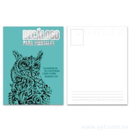 立體銀-局部銀粉220g明信片製作-雙面彩色印刷-客製化明信片酷卡