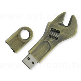 隨身碟-造型文具禮贈品-板手金屬USB隨身碟-客製隨身碟容量-採購訂製印刷禮品