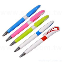 廣告筆-造型環保禮品-單色中油筆-五款筆桿可選-採購客製印刷贈品筆