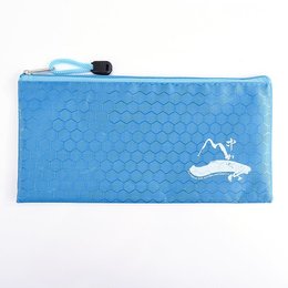 拉鍊袋-牛津布足球紋筆袋W24xH12cm-網版印刷-可印刷logo