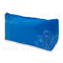 拉鍊袋-PU皮料防水材質-W21.8xH10xD6cm-單色印刷-可印刷logo