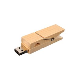 環保隨身碟-原木禮贈品USB-木製夾造型隨身碟-客製隨身碟容量-採購訂製印刷推薦禮品