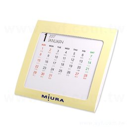 方形圓角桌曆-霧膜紙盒-單面彩色立式桌曆印刷-多款材質月曆卡搭配