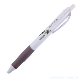 素雅簡約廣告筆-矽膠防滑筆管禮品-單色原子筆-採購批發贈品筆製作(同52AA-0013)