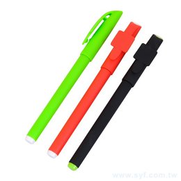 廣告筆-開蓋式霧面筆管禮品-單色中性筆-工廠客製化印刷贈品筆