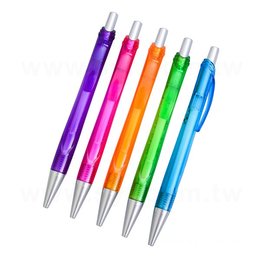 廣告筆-彩色半透單色原子筆-五款筆桿可選禮品-工廠客製化印刷贈品筆