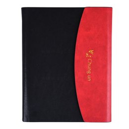 25K簡約高尚工商日誌-三折式磁扣活頁萬用手冊-可訂製內頁及客製化LOGO