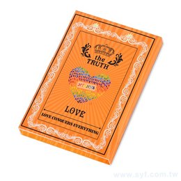 二合一書本式封卡便利貼-封面彩色印刷上霧膜-7.6x5cm內頁無印刷便利貼
