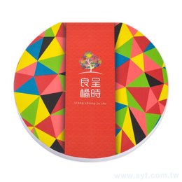 圓形便條紙9x9x0.5cm-封面彩色印刷上霧膜-50張內頁單色印刷便條紙(同1018)