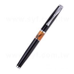 廣告金屬中性筆-開蓋式亮黑筆桿贈品筆-採購批發製作贈品筆