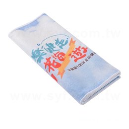長型運動毛巾含拉鍊口袋-單面全彩昇華-可客製化印刷