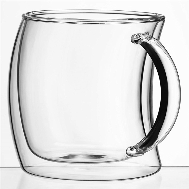 硼矽玻璃,390ml雙層玻璃杯