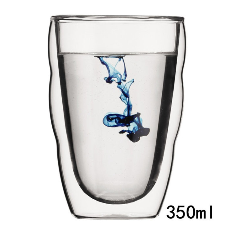硼矽玻璃,350ml雙層玻璃杯