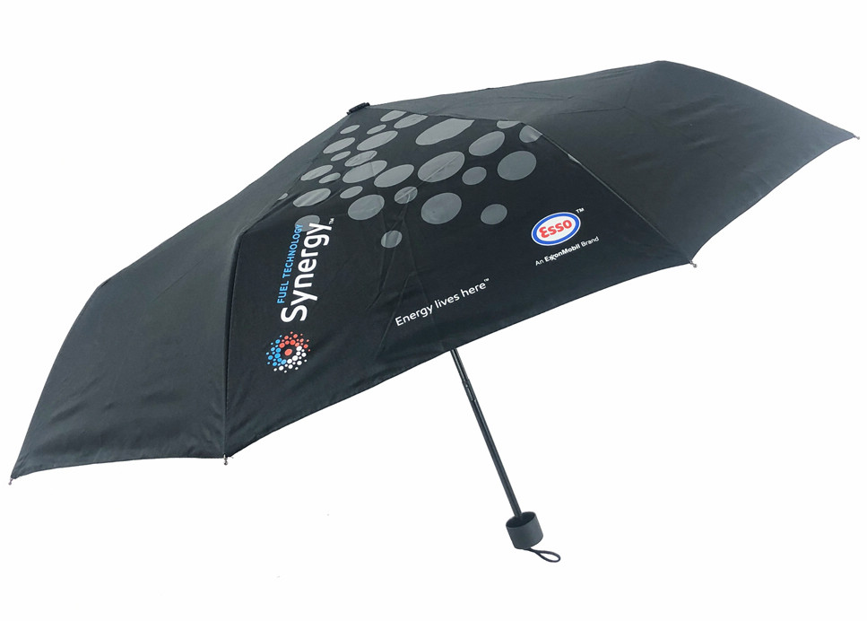 傘徑96cm,190T銀塗層聚酯纖維,橡膠塗層手把,8骨摺疊廣告傘