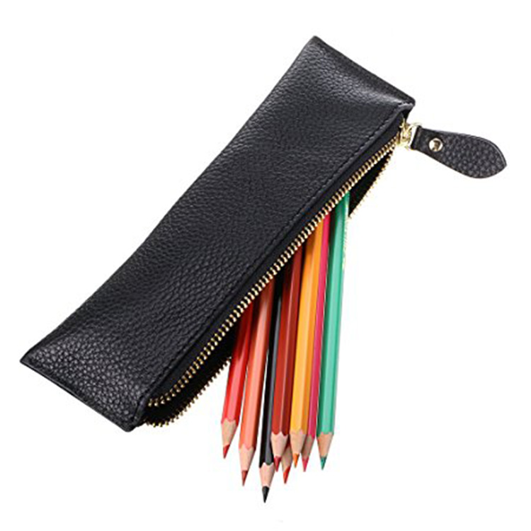 21*6cm,PU Leather,黑/藍/綠/紅筆袋