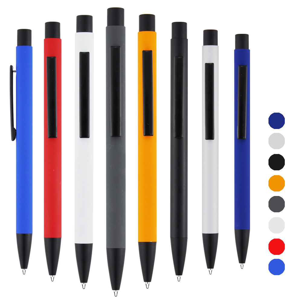 144*10mm,15.7g,藍色/黑色純金屬筆