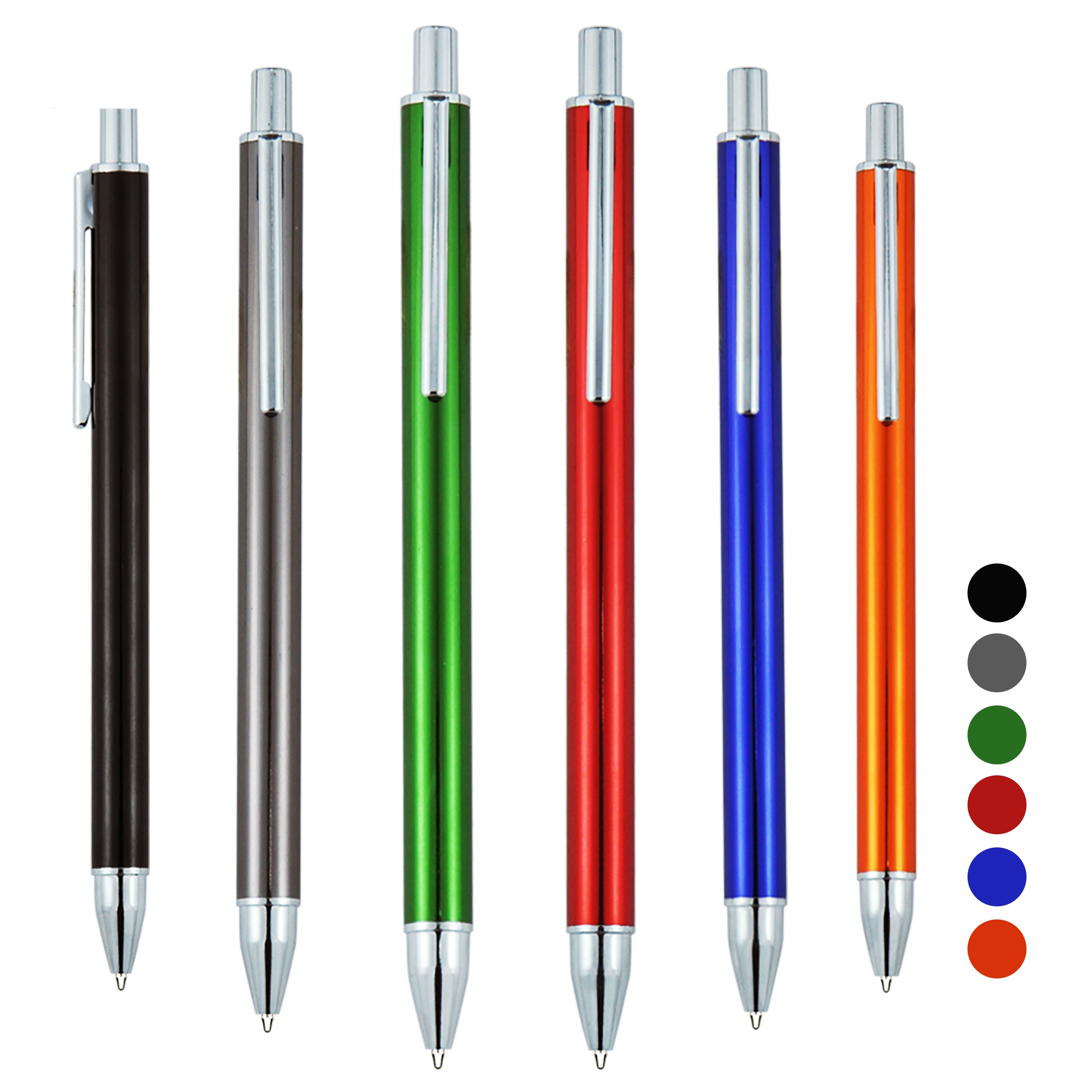 143*10mm,15.5g,藍色/黑色純金屬筆