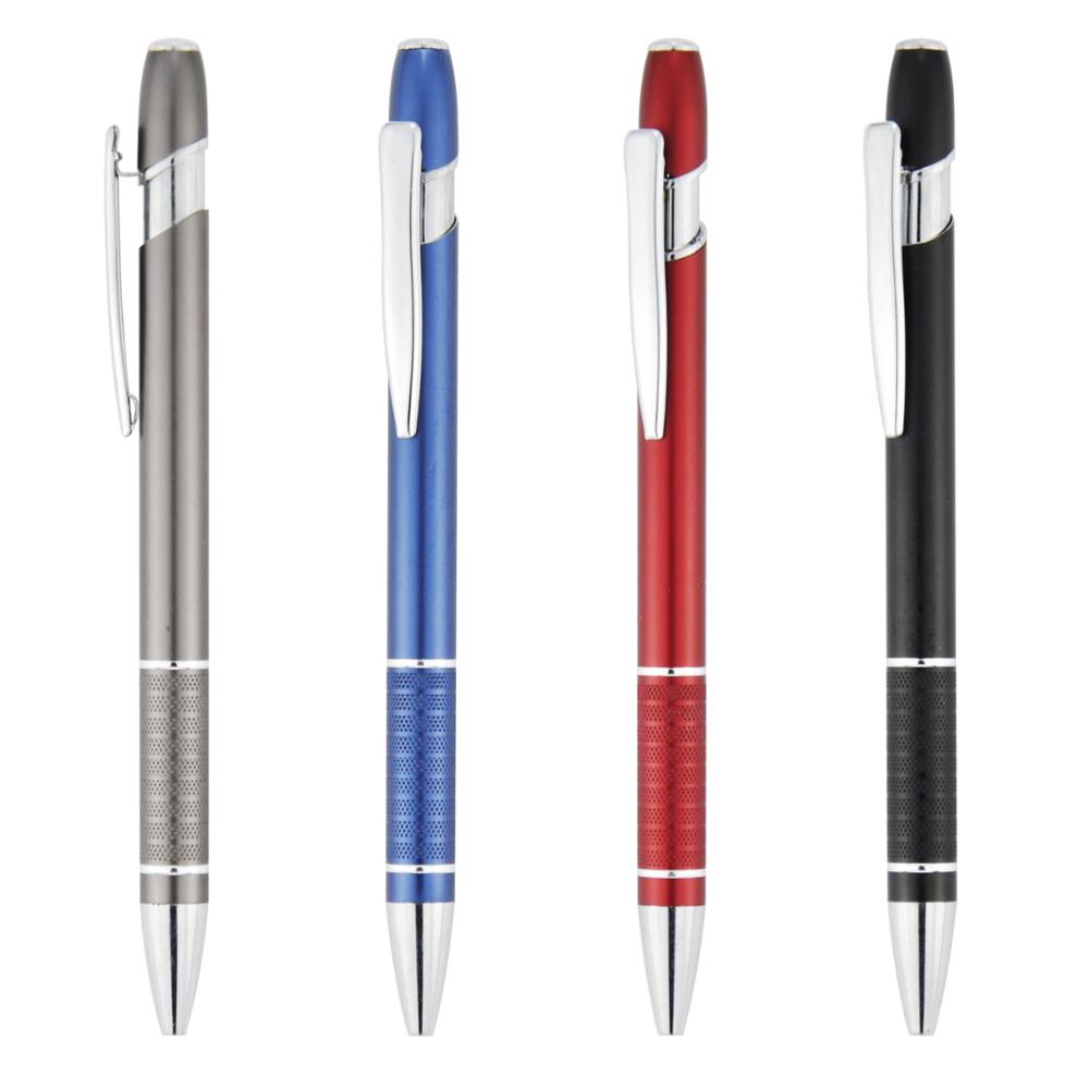 142*10mm,18g,藍色/黑色純金屬筆