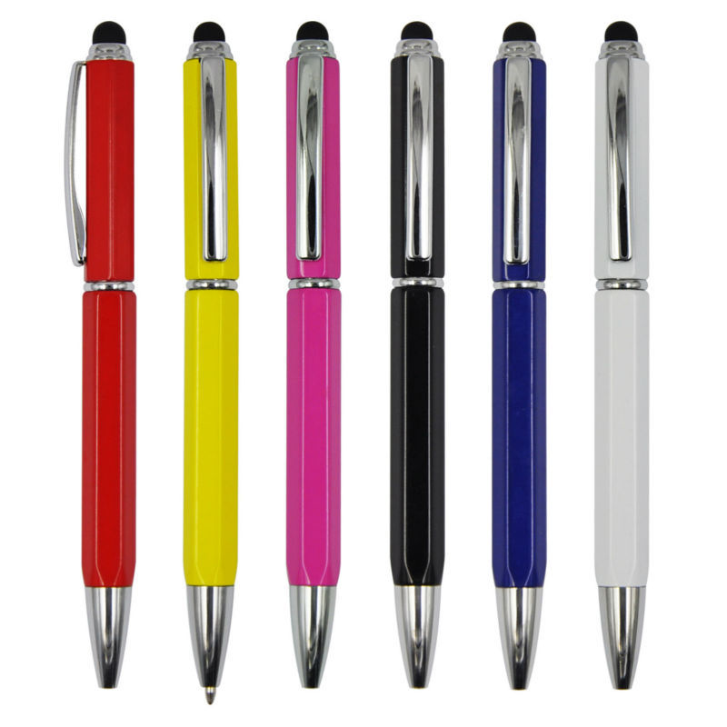 136*11mm,18.9g,Metal,藍色/黑色觸控筆